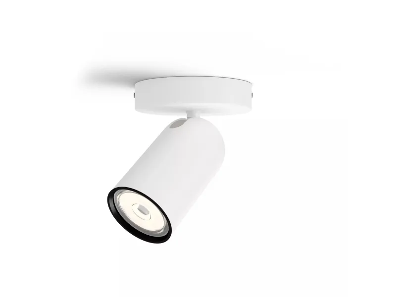 Philips myLiving Pongee-spotlys til tak/vegg, Overflateegnet, GU10, 1 ampuller, LED, 220-240 V, Hvit