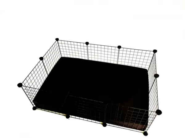 C&C Modulært bur 3x2 110x75 cm marsvin, pindsvin, sort