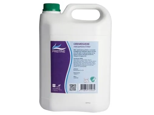 Cremesæbe Pristine Svanemærket med parfume uden parabener 5 ltr.