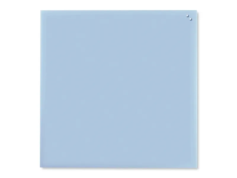 Magnetisk glastavle 100 x 100 cm lyseblå