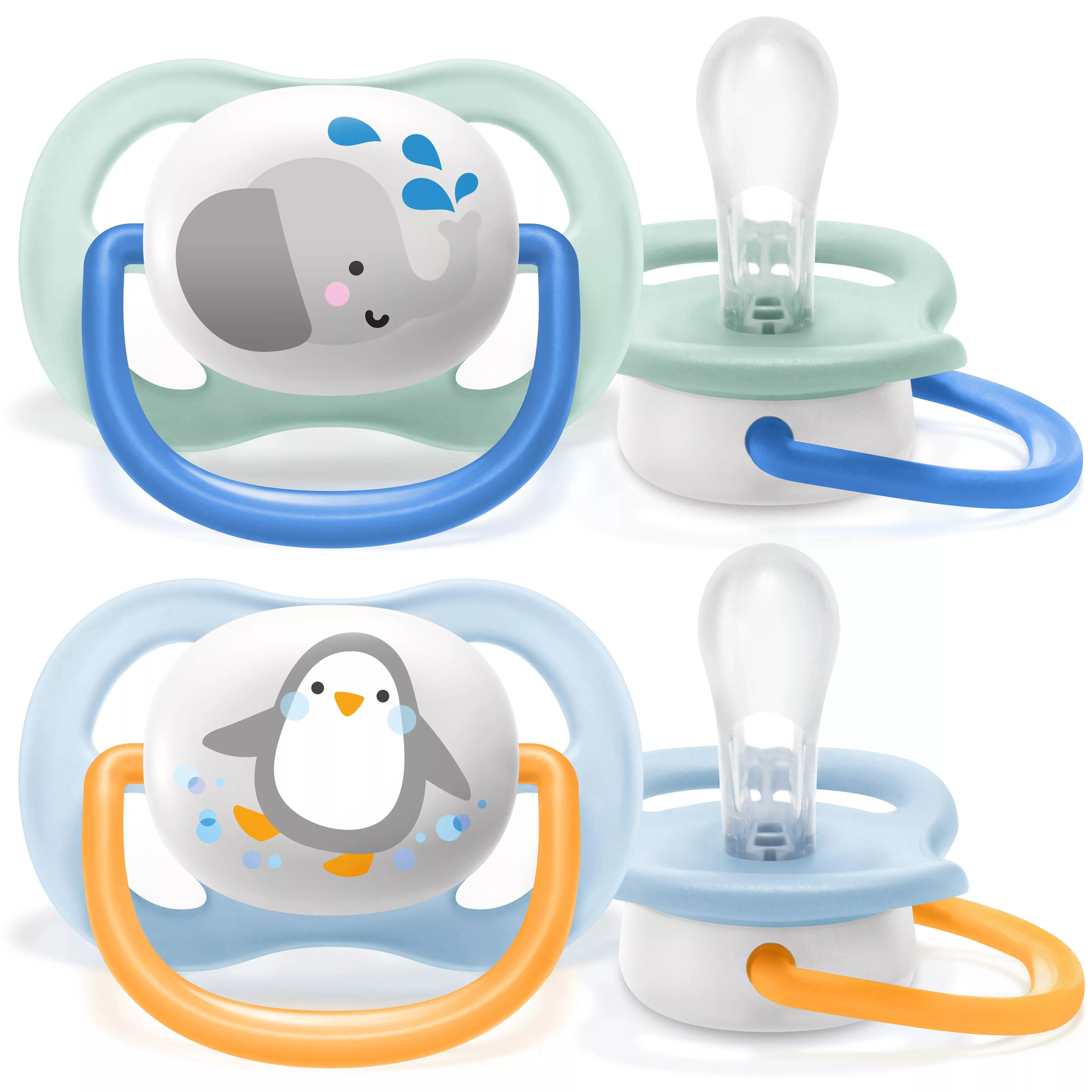 Philips AVENT ultra air SCF080 smokk, Ultramyk, Ortodontisk, Silikon, Gutt, Tåler oppvaskmaskin