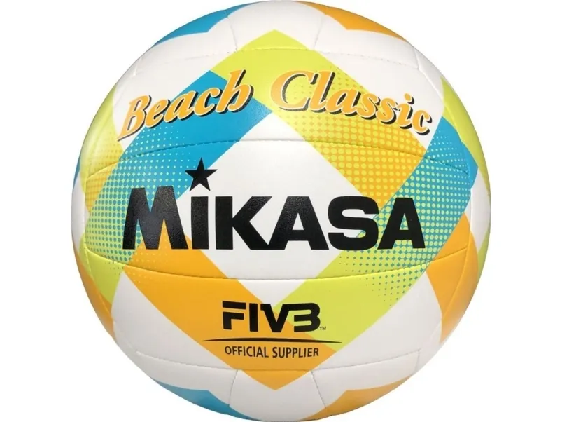 Mikasa Beachvolleyball Mikasa Beach Classic hvit-gul-blå BV543C-VXA-LG 5