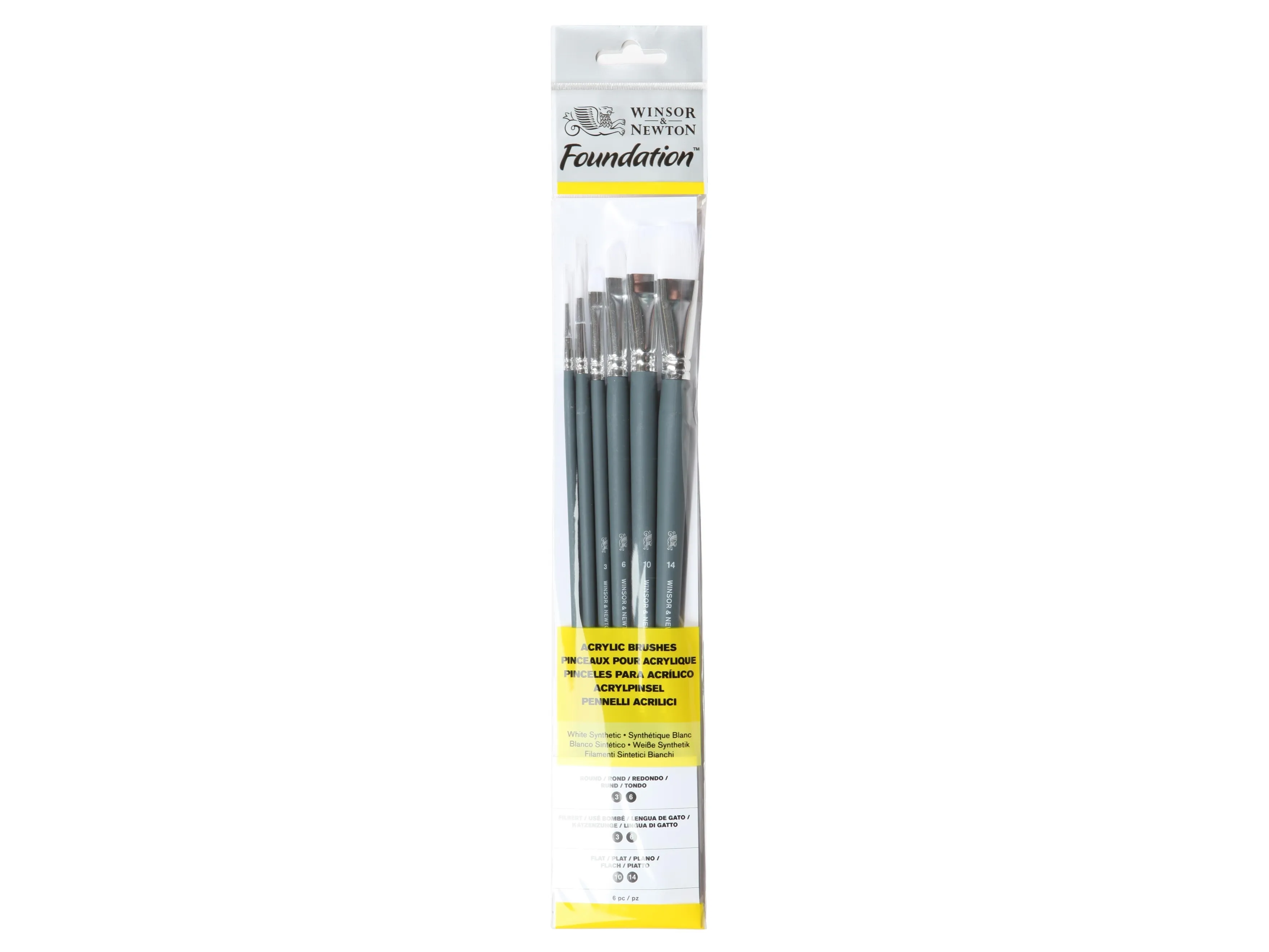 Winsor & Newton 5295008, Børstesett, Assortert, Syntetisk