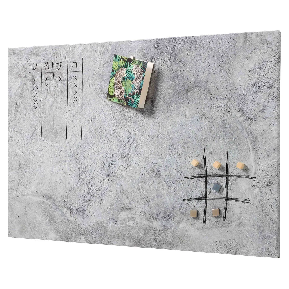NAGA Magnetisk stålplate 90x60 cm, betongdesign