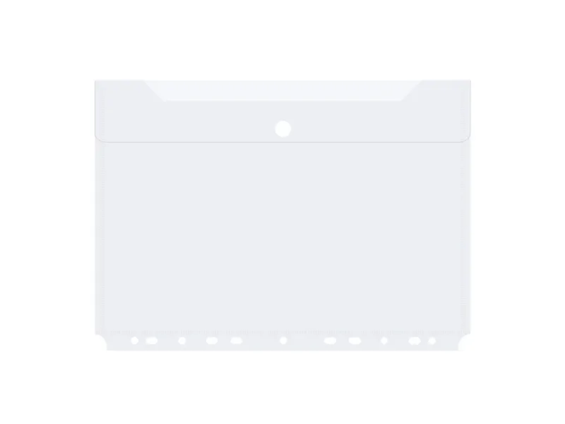 Kuvertmappe A4 Hullet Transparent - (10 stk.)