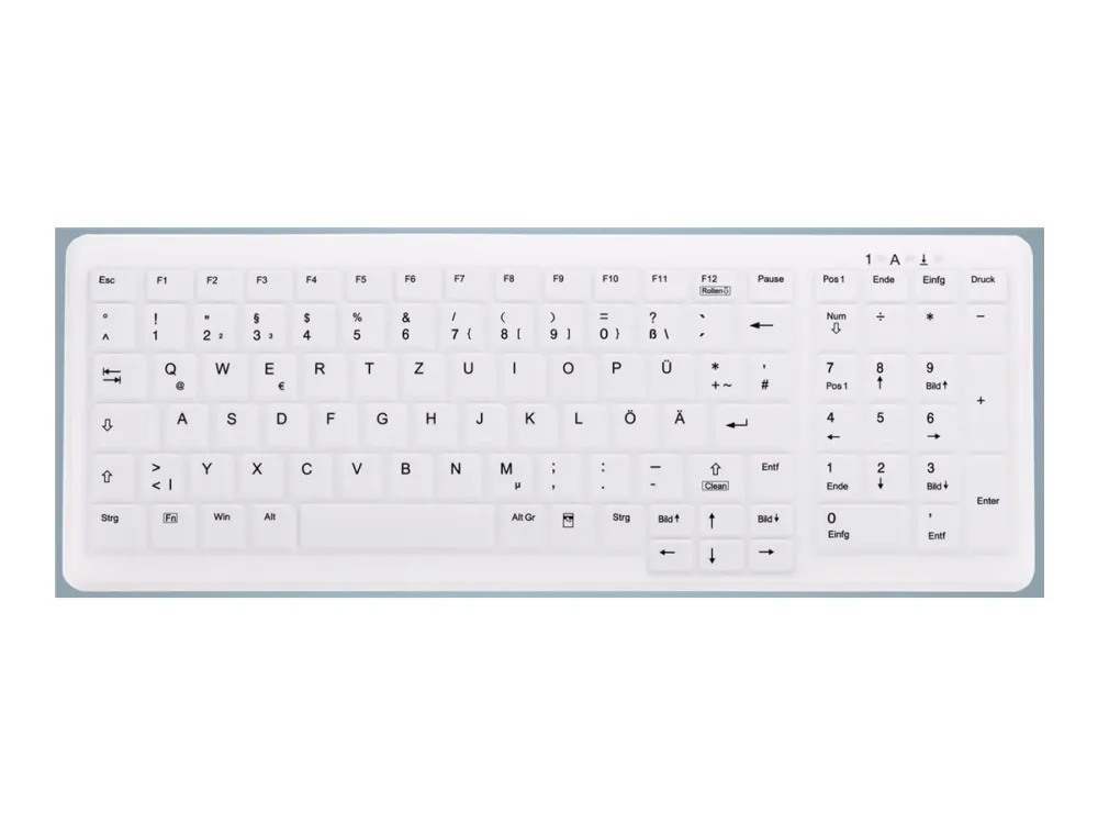 Contour Active Key MedicalKey ClassicClean AK-C7000 - Tastaturdeksel - utskiftbar membran, hygienisk design - kompakt - hvit - for CompactKey AK-440  IndustrialKey AK-4100, AK-4400-G