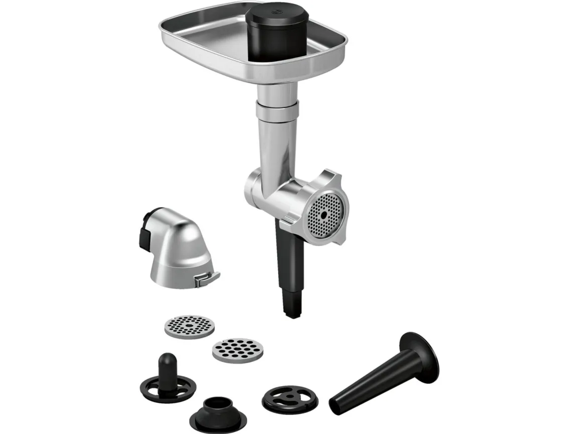 Bosch MUM9B34S27, 5,5 l, Aluminium, Sort, Rotasjon, Blending, Miksing, Rustfritt stål, Aluminium