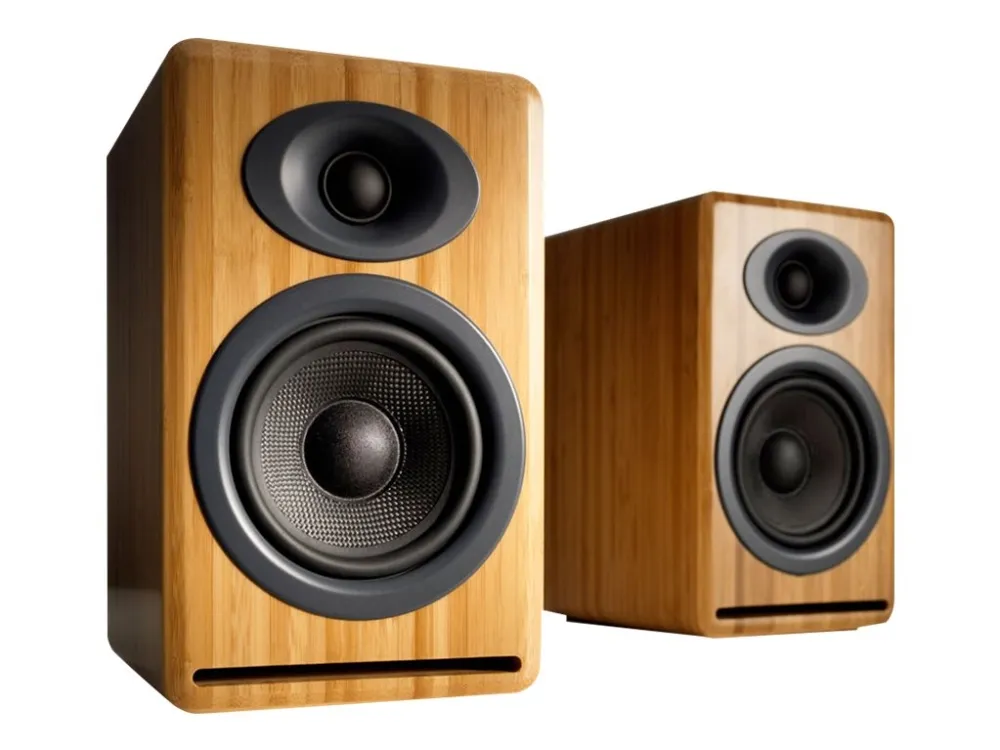 Audioengine P4 - Høyttalere - toveis - solid karbonisert bambus