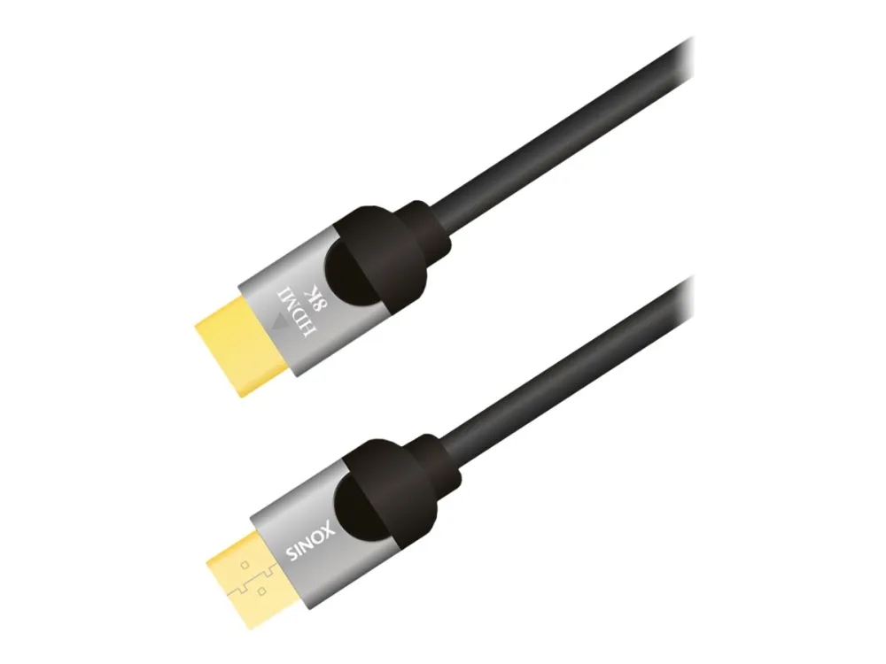 Sinox ULTRAHD - High Speed - HDMI-kabel med Ethernet - HDMI hann til HDMI hann - 1 m - svart - støtte for 8K UHD (7680 x 4320)