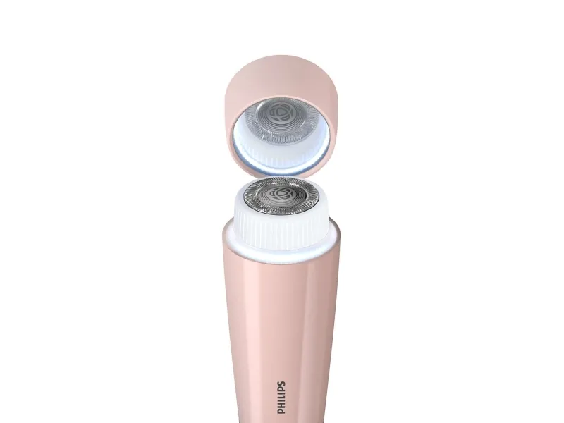 Philips 5000 series BRR454/00 Ansiktshårfjerner, Roterende hode, 1 hoder, Rosa, Batteri, AA, 1.5 V