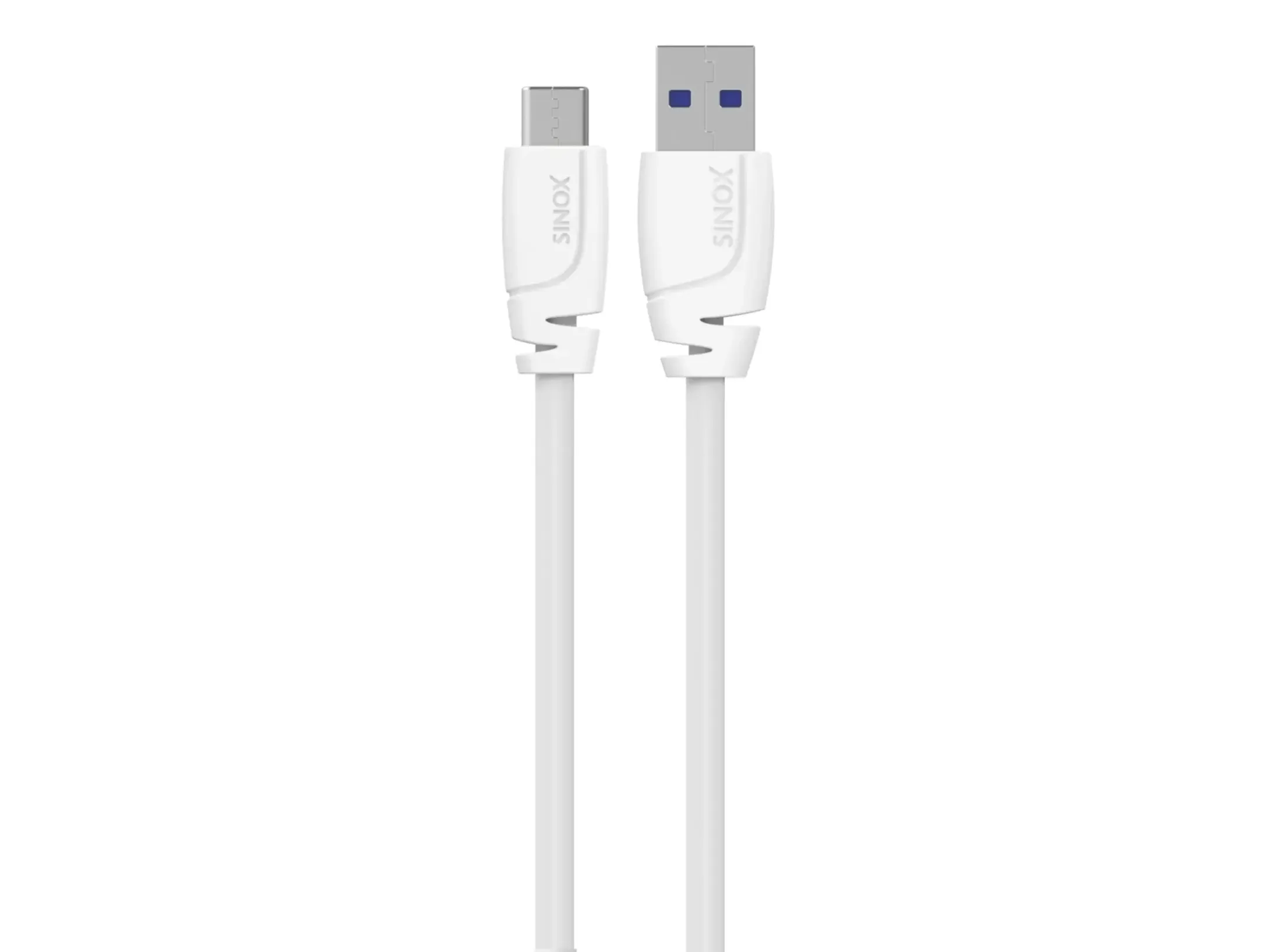 Sinox PRO USB C til USB A-kabel. 1 m, hvit, 1 m, USB C, USB A, USB 3.2 Gen 1 (3.1 Gen 1), 5 Gbit/sek, hvit