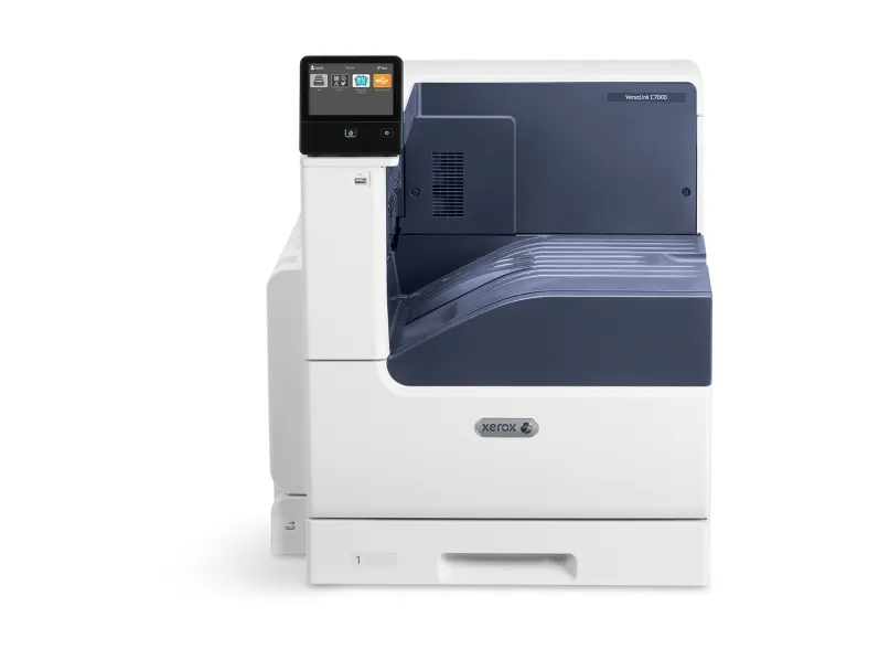 Xerox VersaLink C7000 A3-skriver, 35/35 spm, Adobe PS3, PCL5e/6, 2 papirmagasiner, 620 ark totalt, Laser, Farge, 1200 x 2400 DPI, A3, 35 ppm, Nettverksklargjort