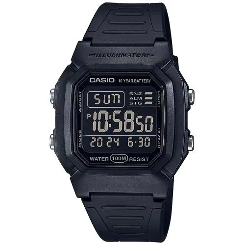 Casio W-800H-1BVES, Vanntett, Quartz
