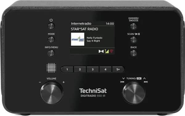 TechniSat DigitRadio 550 IR, Personlig, Digitalt, DAB+, FM, 87,5 - 108 MHz, 174 - 240 MHz, PLL