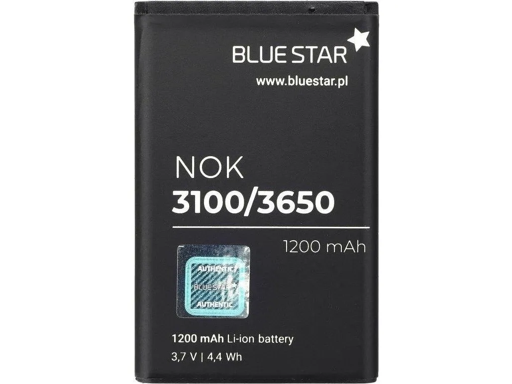 Blue Star-batteri BL-5C (analog) for Nokia 3110c, 2700C, X2-01, X2-05 Li-Ion 1200 mAh