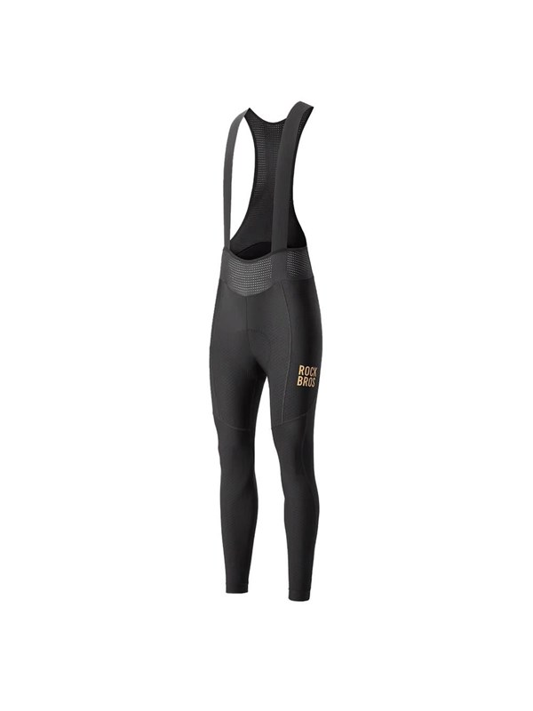 Rockbros YDCK012-1 Long Fleece Bib Tights with Pad Size XL - Black