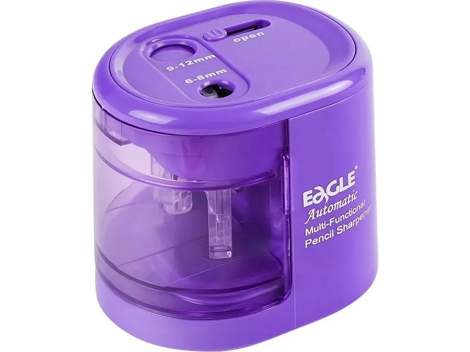 Eagle batteridrevet blyantspisser EG-5161USB - 2 hull - lilla