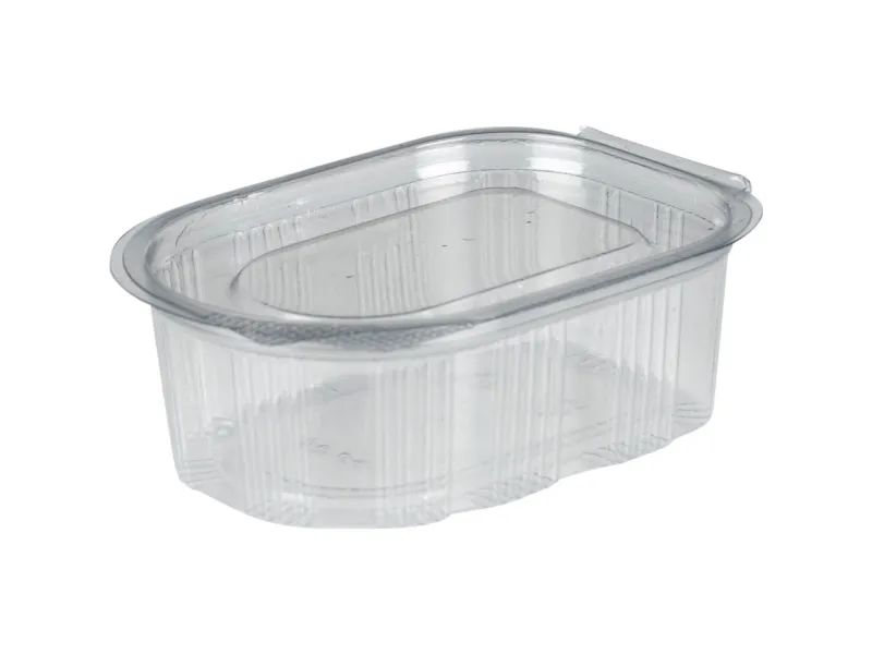 Porsjonsbeger, ABENA Cater-Line, 6x5,5x3cm, 50 ml, klar, RPET, 50 ml, med hengslet lokk - (10 pakker x 100 stk.)