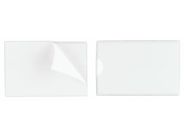 Durable Pocketfix, Gjennomsiktig, PVC, 90 mm, 57 mm, 10 stykker