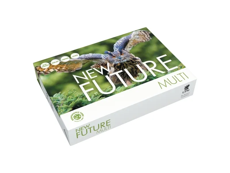 Kopipapir multifunktion, New future, 75 g/m2, hvid, A4, pakke a 5 x 500 ark