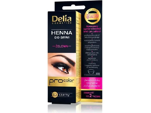 Delia Cosmetics Black Eyebrow & Eyelashes Tint Innovative Formula 15 ml