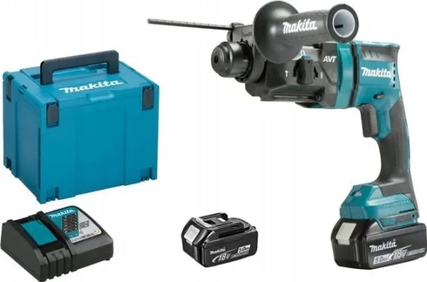 MAKITA batteridrevet slagbor DHR182RTJ 18V 1,7J 2x5,0Ah
