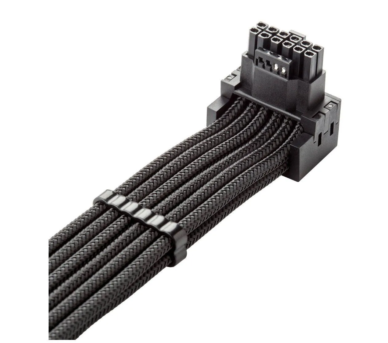 CableMod C-Series Pro tilkoblingskabel - Variant A, 90°, 16-Pin til 2x8-Pin PCIe, sort