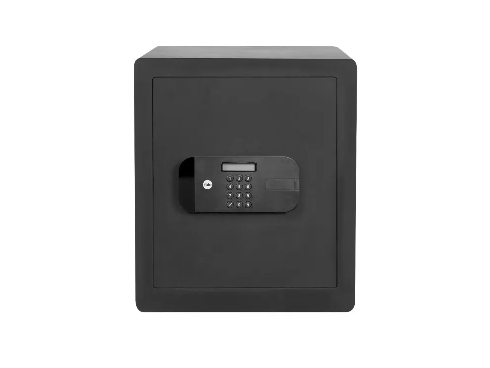 Yale YSEB/400/EB1, Frittstående safe, Sort, Kombinasjonslås, Stål, Gulv/vegg, 2 hyller