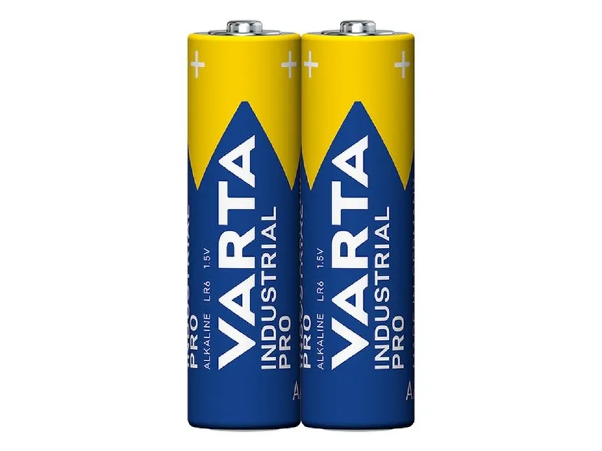 Varta Industrial Pro, Engangsbatteri, AA, Alkalinsk, 1,5 V, 2 stykker, 30 mm