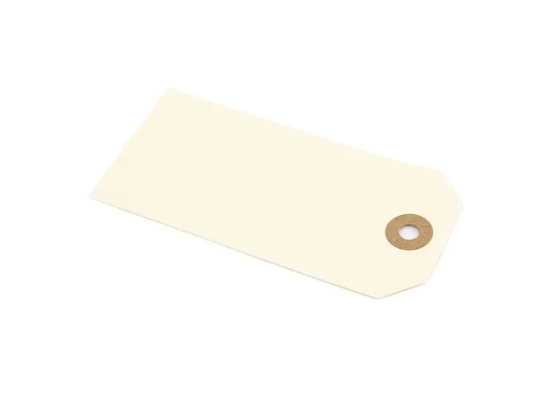Manillamærke, natur 60mm x 120mm, pakke a 1000 stk, 6800600