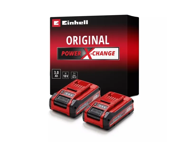Einhell 4511631, Batteri, Lithium-Ion (Li-Ion), 3 Ah, 18 V, Einhell, Sort, Rød