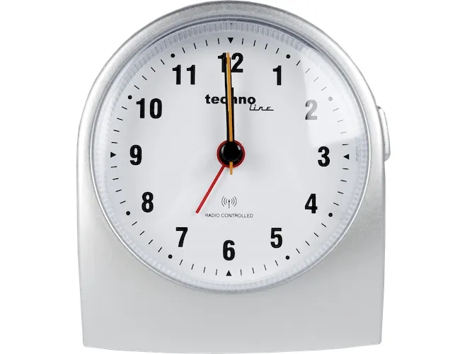 Technoline WT 753, Mekanisk alarmklokke, Rund, Grå, Analog, 1 x AA Mignon (LR06), 95 mm