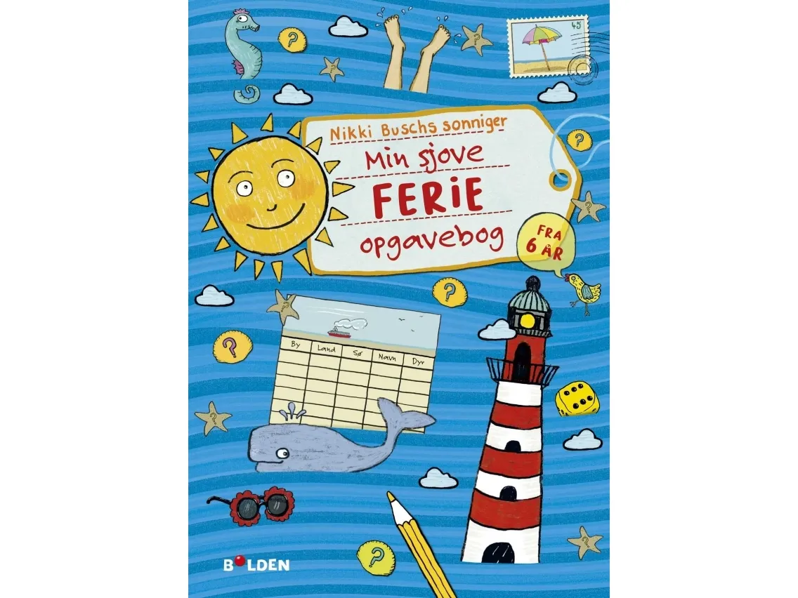 Min morsomme ferieoppgavebok - fra 6 år | Språk: Dansk