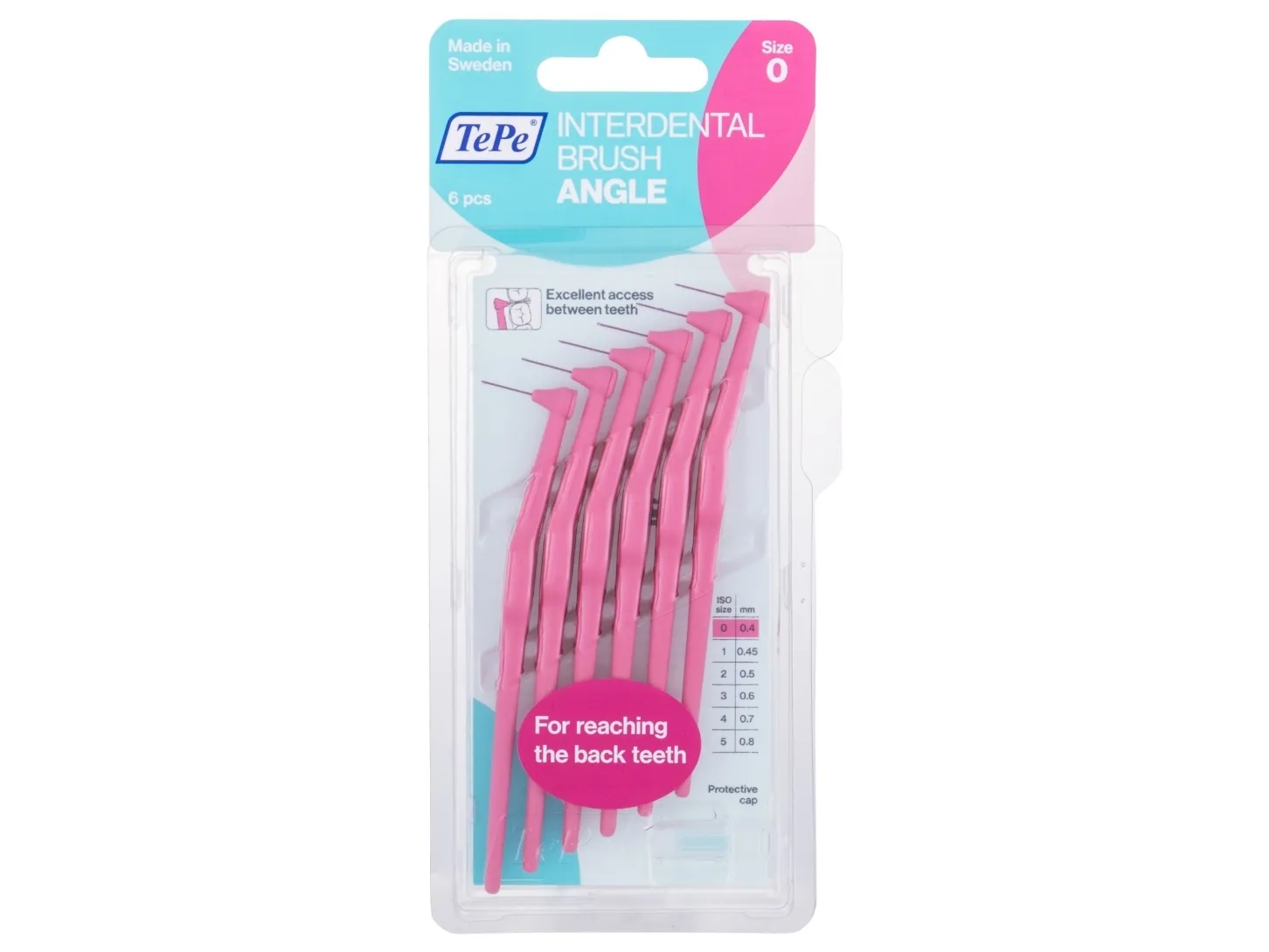 TePe Angle 0,4 mm mellomromstannbørste 6 stk