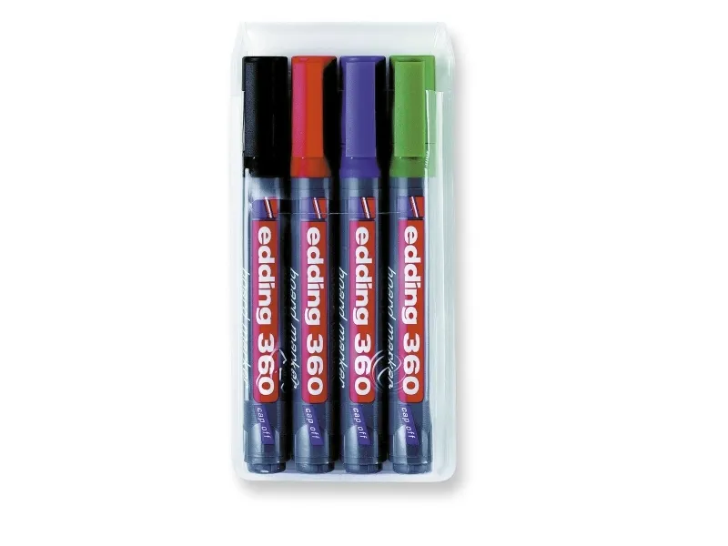 Whiteboardtusj, Edding 360, med 4 assorterte farger