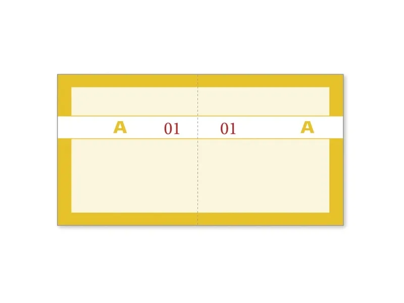 Mayland - Kupongbok - 100 ark - 200 skjemaer - 130 x 70 mm - nummerert