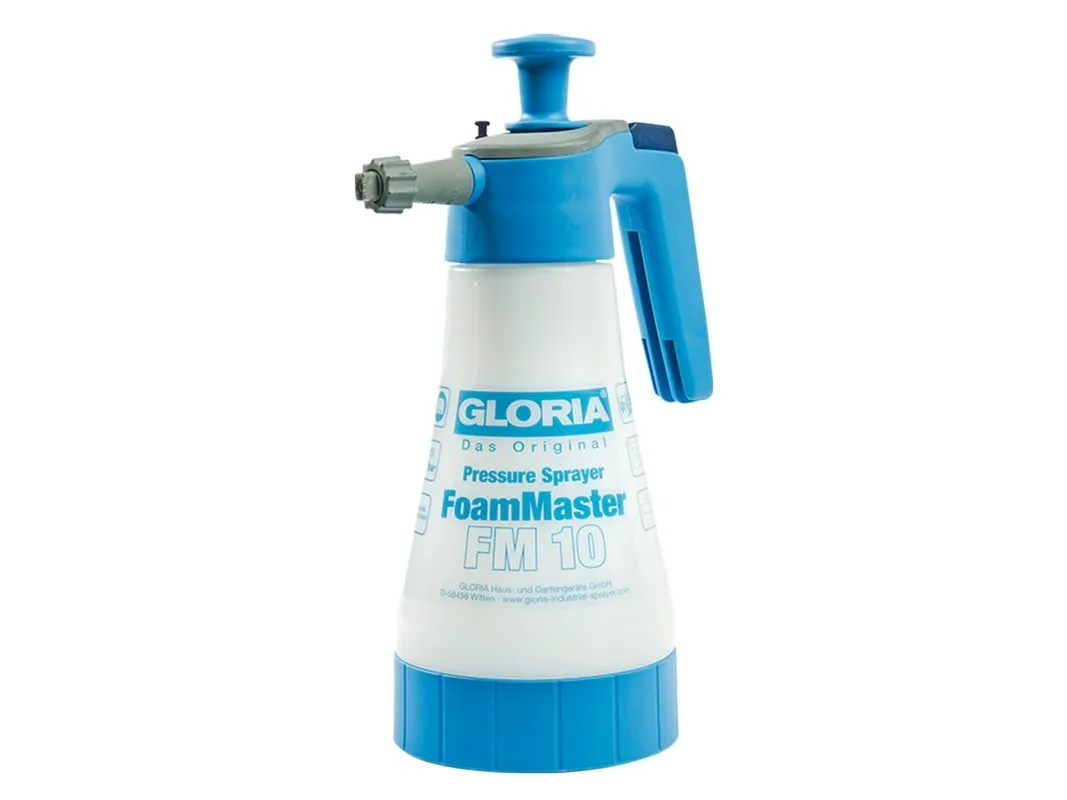 GLORIA FoamMaster FM 10, Blå, Hvit, 1 l, Plast, 1 stykker, 1,55 l, 3 stang