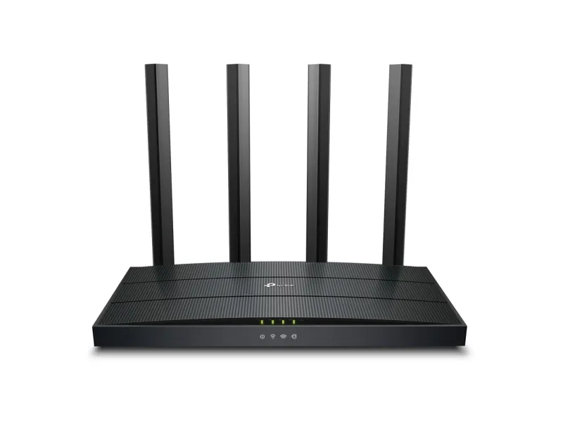 TP-Link Archer AX18, Wi-Fi 6 (802.11ax), Dobbelbånd (2.4 GHz / 5 GHz), Ethernet/bredbåndsforbindelse, Svart, Frittstående router