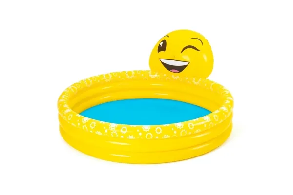 Bestway oppblåsbart basseng med sprinkler Smiley 165 x 144 x 69 cm