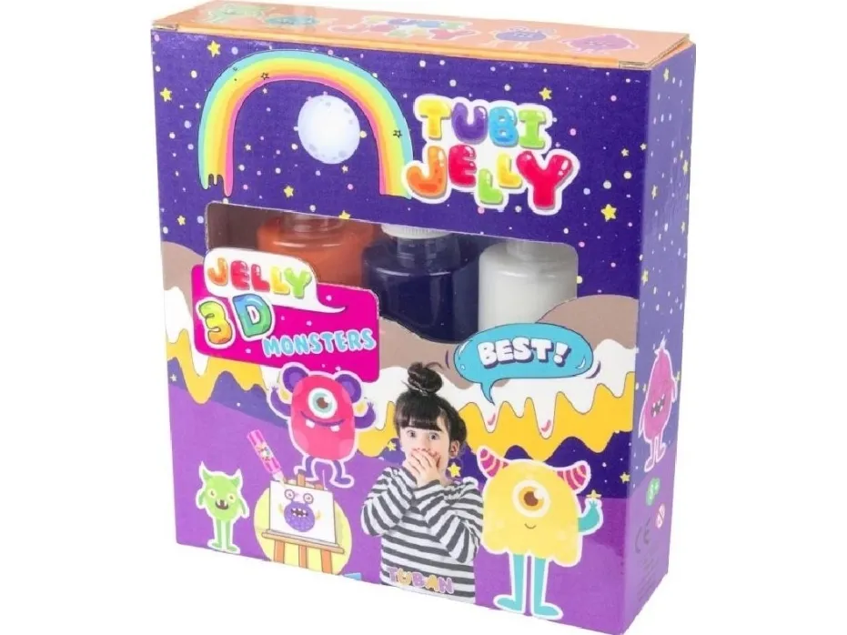 Tuban 3-farger Tubi Jelly-sett - Monstrai (TU3318)