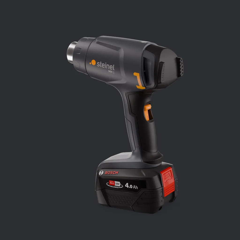 Steinel 088071 HEISSLUFTGEBLAESE AKKU MH 1 SET 4AH LG Batteridrevet varmluftsvifte inkl. batteri, inkl. lader 500 W