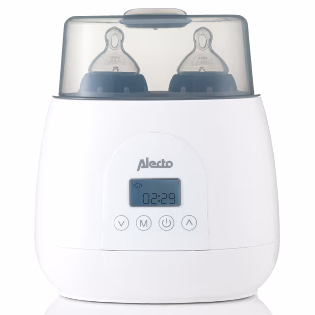 Alecto BW700TWIN, Inegrert tidsur, Tåler oppvaskmaskin, AC, Hvit
