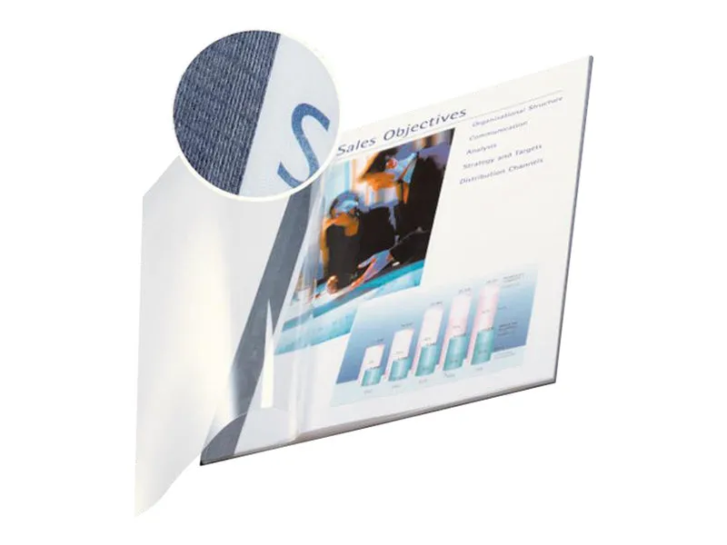 Leitz ImpressBIND - A4 (210 x 297 mm) - 35 ark - blå med transparent frontdeksel - mykt deksel - for Leitz impressBIND 140, impressBIND 280