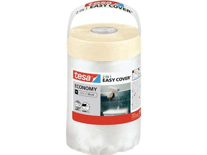 tesa 58882-00000-04 maskeringsfolie tesa Easy Cover® (L x B) 25 m x 55 cm, 1 stk (58882-00000-04)