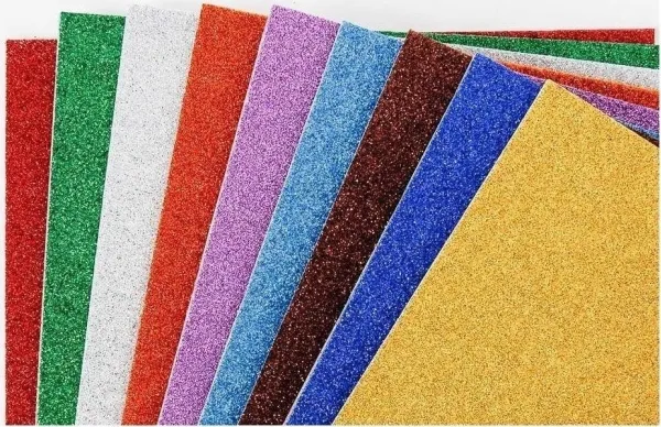 FANDY A4 selvklebende skum Glitter