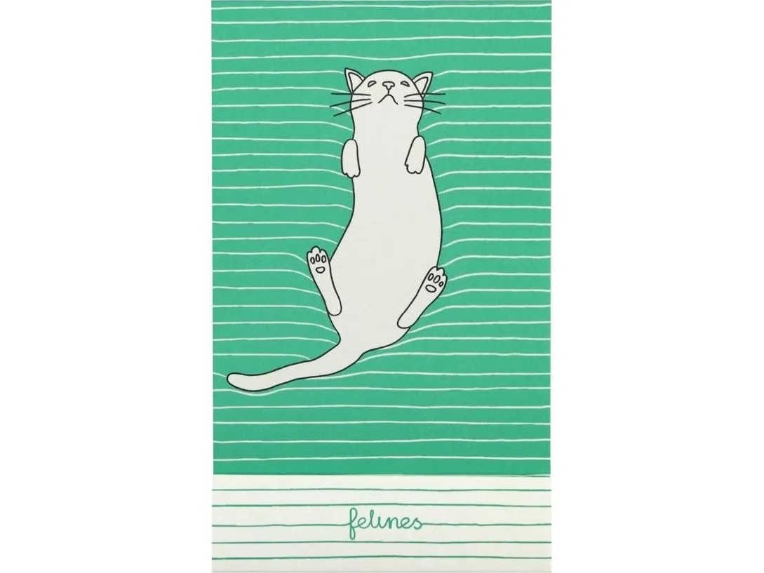Santoro Notes - Feline Fine - Bold Green