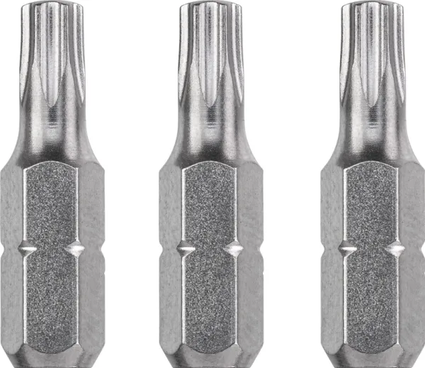 kwb 121240, 3 stykker, Torx, T40, Stål, 25 mm, 25,4 / 4 mm (1 / 4)