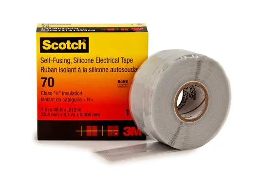 3M 80611438617, 1 stykker, Grå, ? Silicone/Rubber, RoHS 2011/65/EU, 9 m, 25 mm