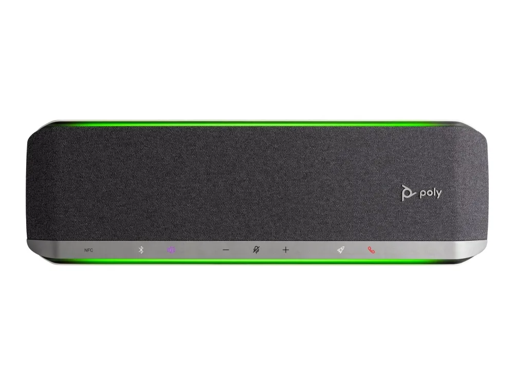 HP Poly Sync 60-M - Smart høyttalertelefon - Bluetooth - kablet, trådløs - NFC - USB-A, USB-C - sølv - Certified for Microsoft Teams, Zoom Certified