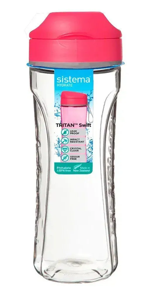 Sistema Tritan Swift Bottle  600ml - Pink-Drikkeflaske